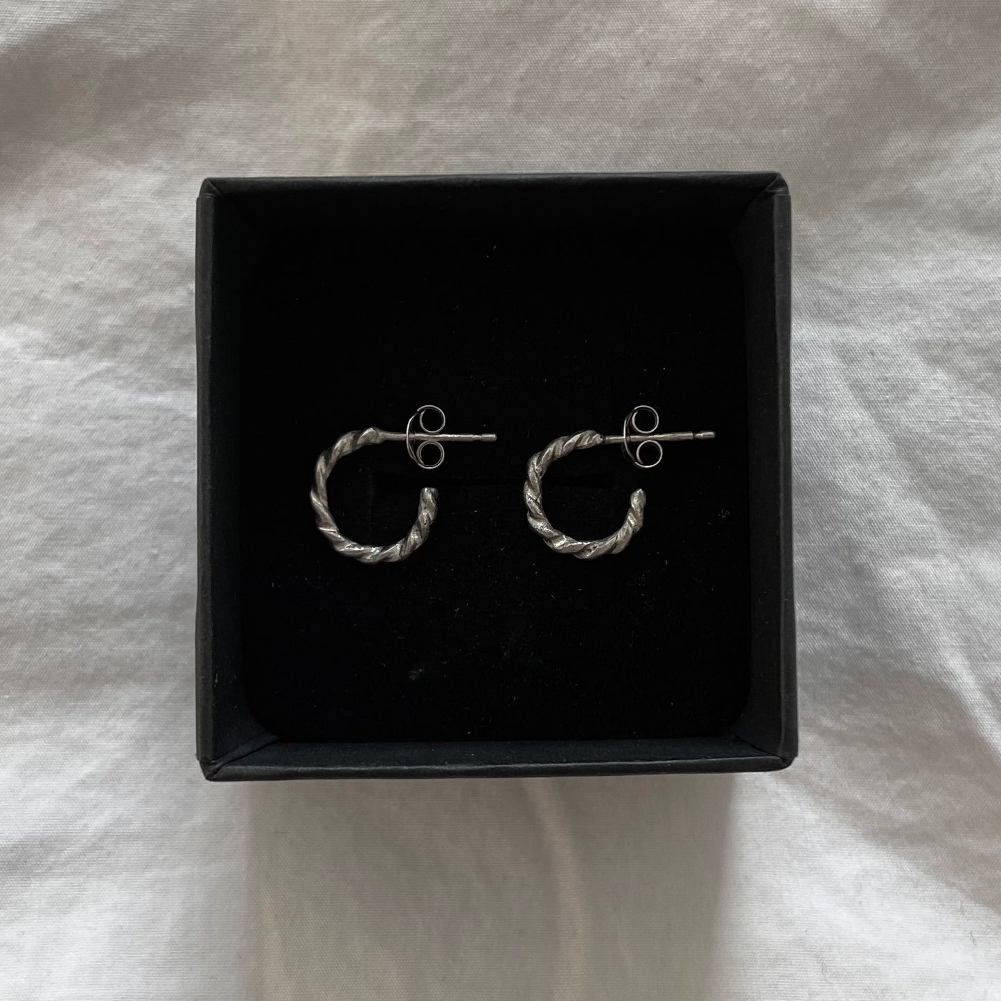 Round Twisted Hoops Small
