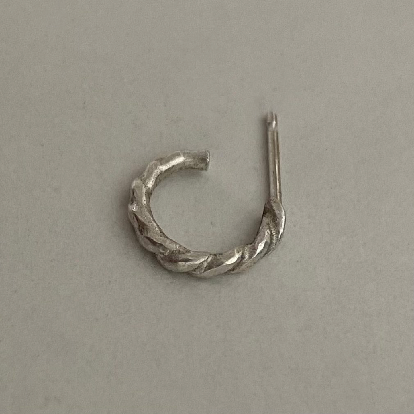Small Round Twisted Hoop Earrings