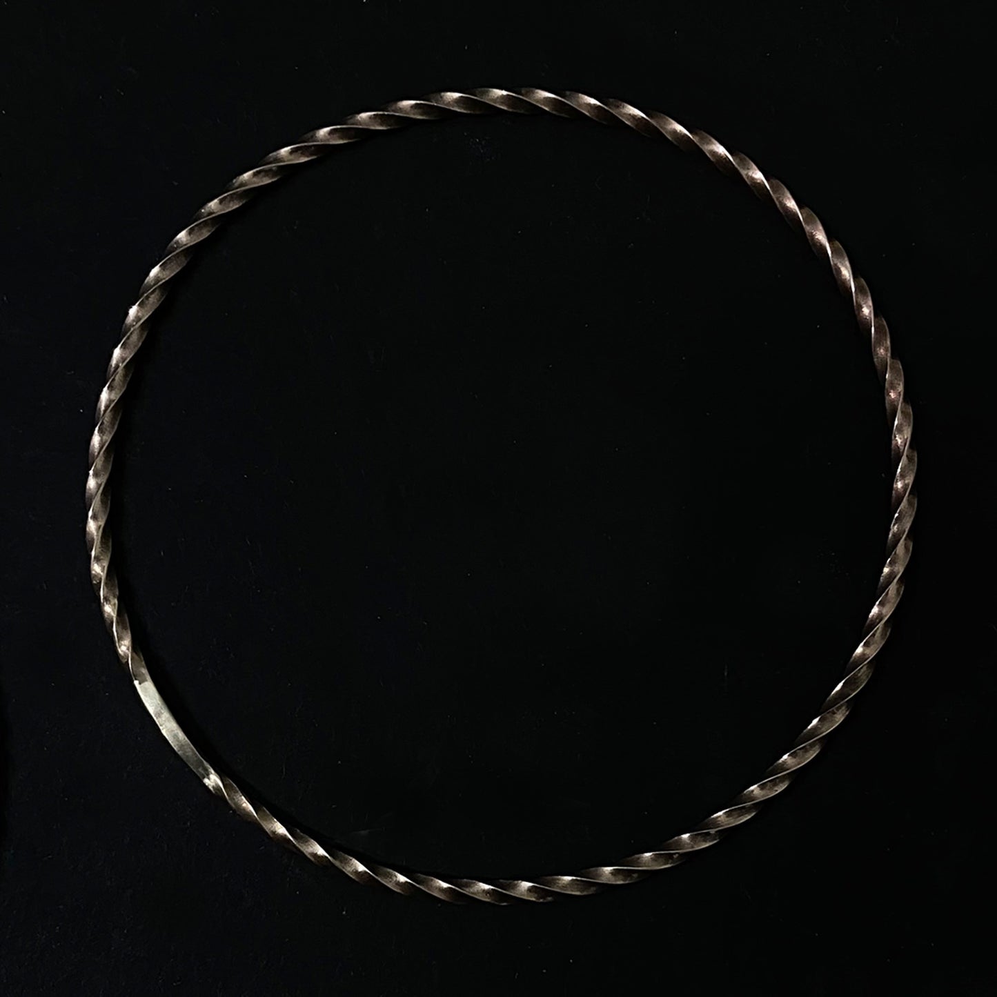 Square Twisted Bangle yellow gold