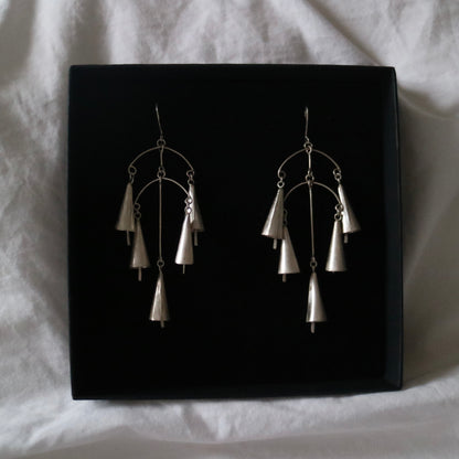 Five Bell Chandelier Earrings
