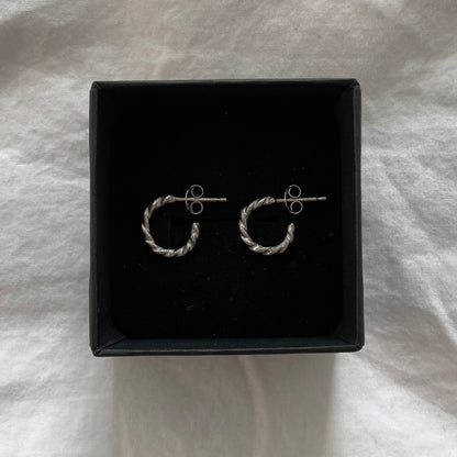 Round Twisted Hoops Small