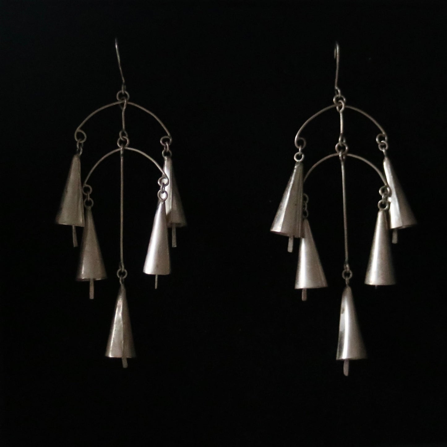Five Bell Chandelier Earrings