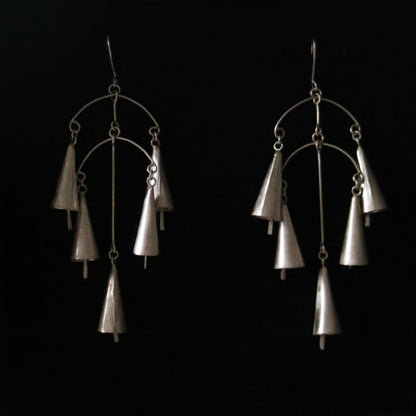 Five Bell Chandelier Earrings