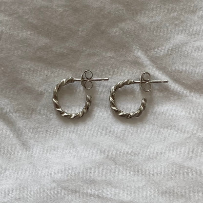 Round Twisted Hoops Small