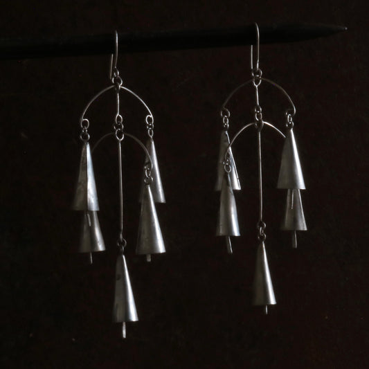 Five Bell Chandelier Earrings