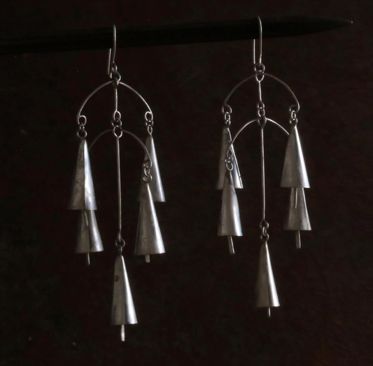 Five Bell Chandelier Earrings
