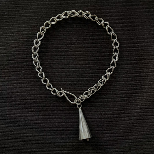 Bell charm link bracelet