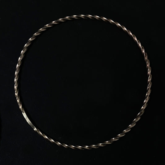 Square Twisted Bangle yellow gold